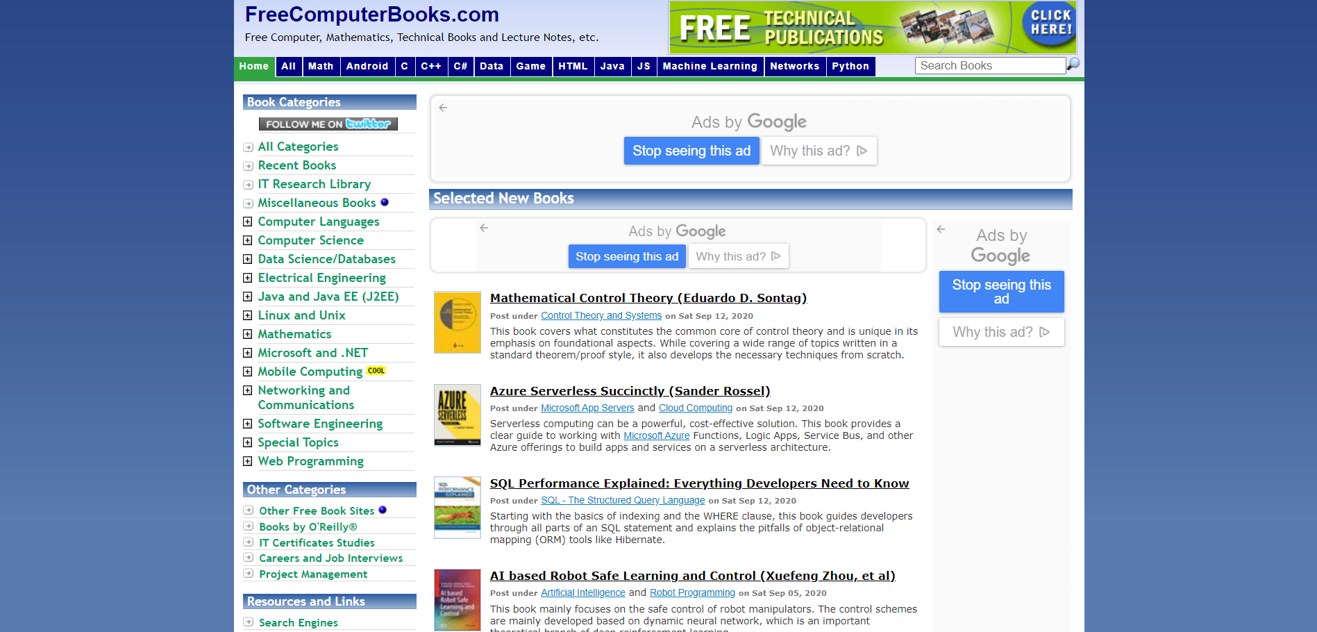 free computer books