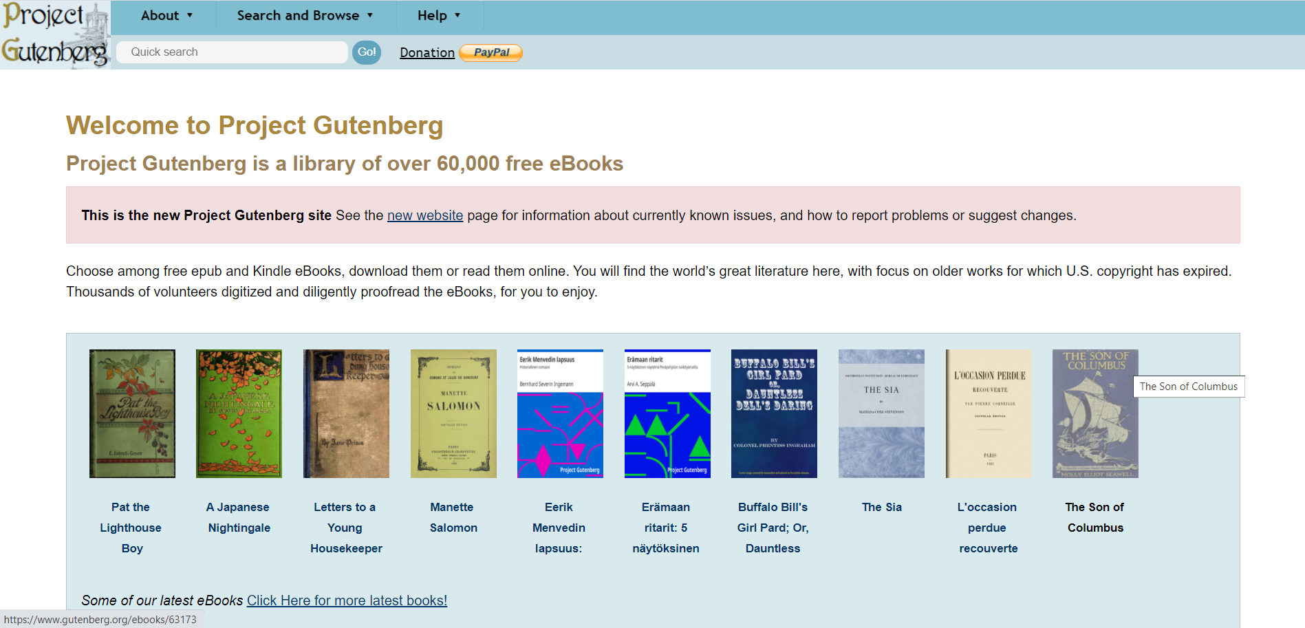 project gutenberg