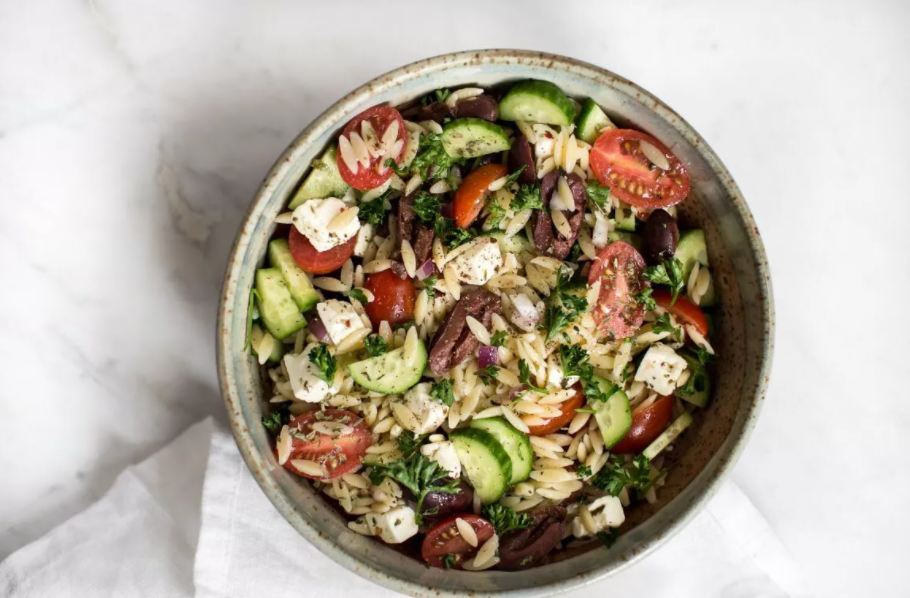 Mediterranean orzo salad