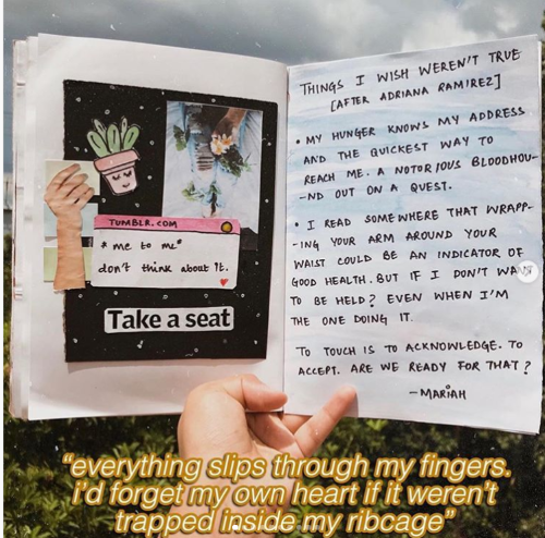 art journal layout