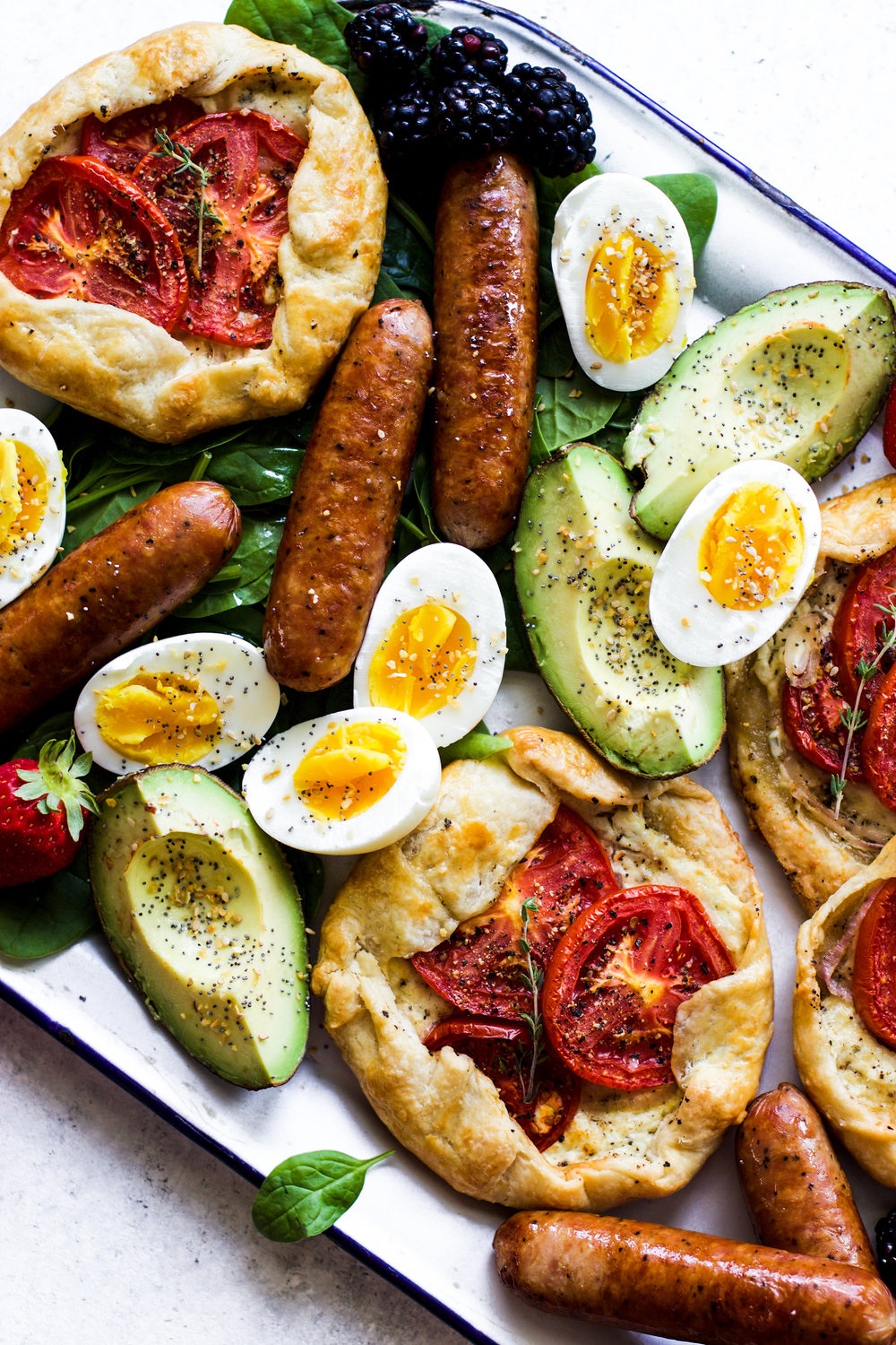 tomato galette board