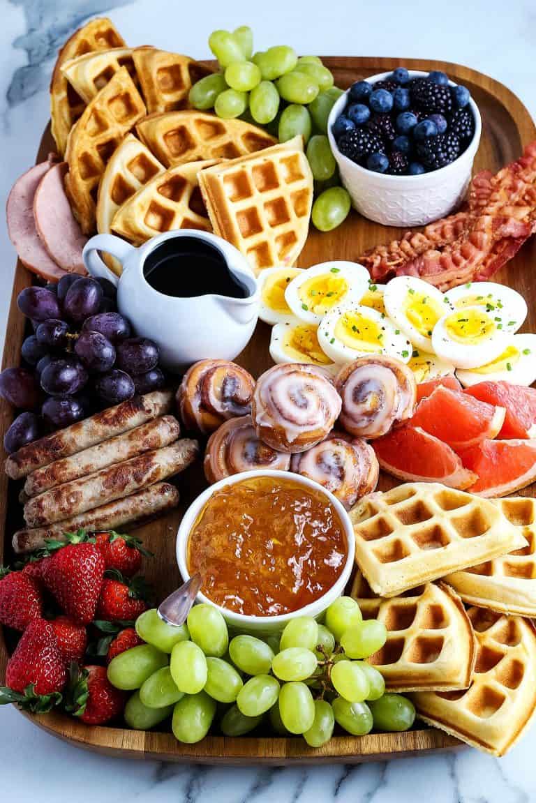 waffle breakfast board