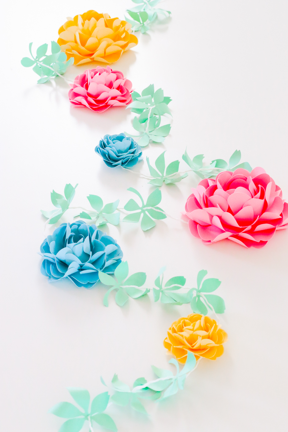 paper flower garland