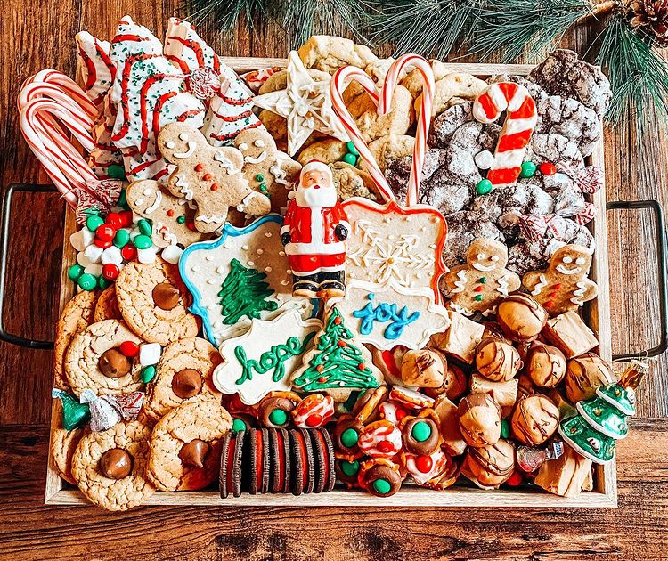 Christmas Charcuterie Cookie Board 1