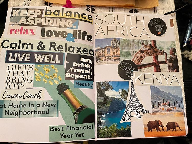financial freedom vision board inspiration
