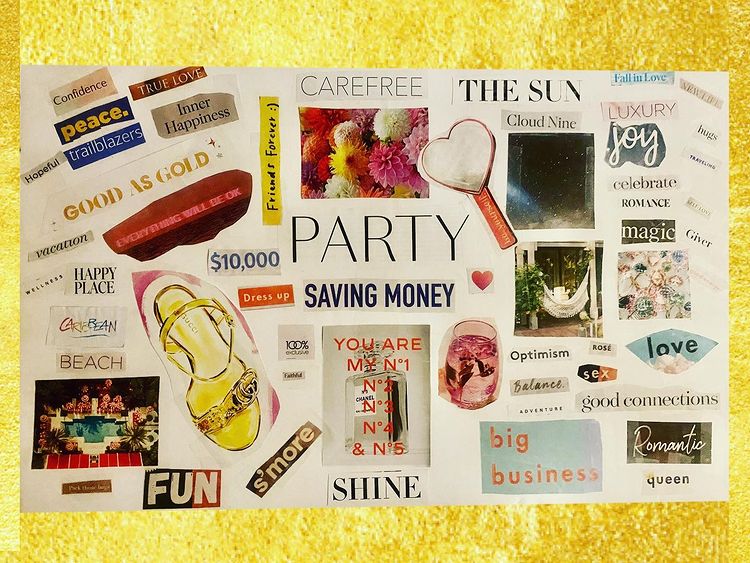 financial freedom vision board inspiration