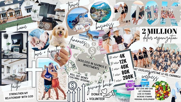 financial freedom vision board inspiration