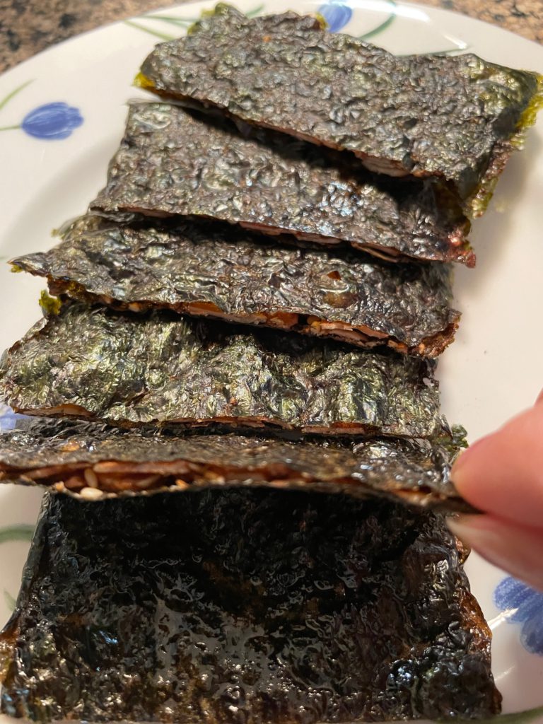 sweet seaweed honey almond snacks